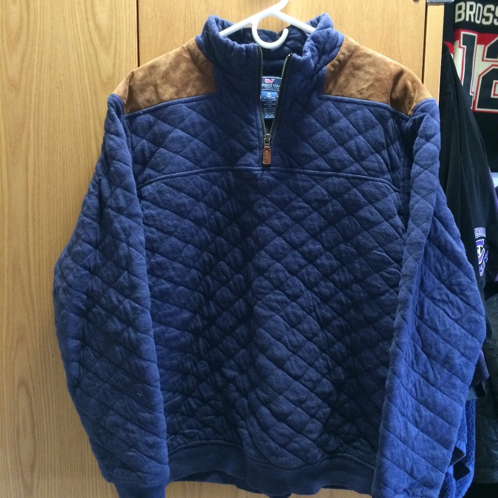 Vineyard Vines Quilted Pullover Mens M